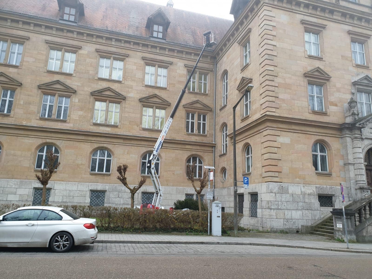 Reparatur der Dachgauben am Justizgebäude Regensburg